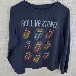 Rolling Stones Fleece Tongue Graphics The Rolling Stones Sweatshirt sz L